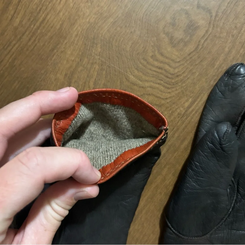 Coach leather gloves 6.5